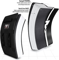 RDX Sports Gel Padded Curved Kick Shield Infographic Materialen