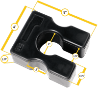 Adaptateur de pile de poids Body-Solid - 2,27 kg-3