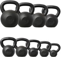 HMS Kettlebell - Gietijzer - 20 kg - Zwart-3