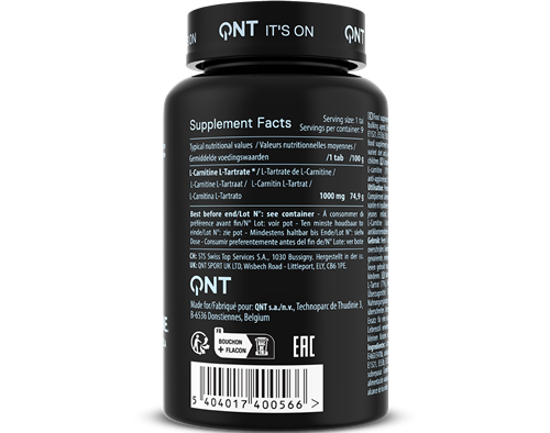 QNT Maxi L-Carnitine - 1000 mg - 90 Tabletten-3