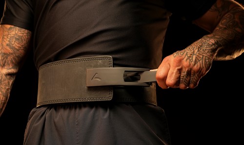 Reeva Lifting Belt van Nubik Leer - Zwarte RVS Gesp - 13 mm-2