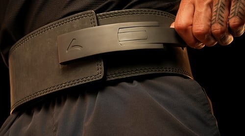 Reeva Lifting Belt van Nubik Leer - Zwarte RVS Gesp - 13 mm-3
