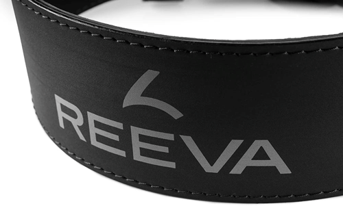 Reeva Lifting Belt van Microfiber Leer - Halterriem - 6 mm - Zwart-2