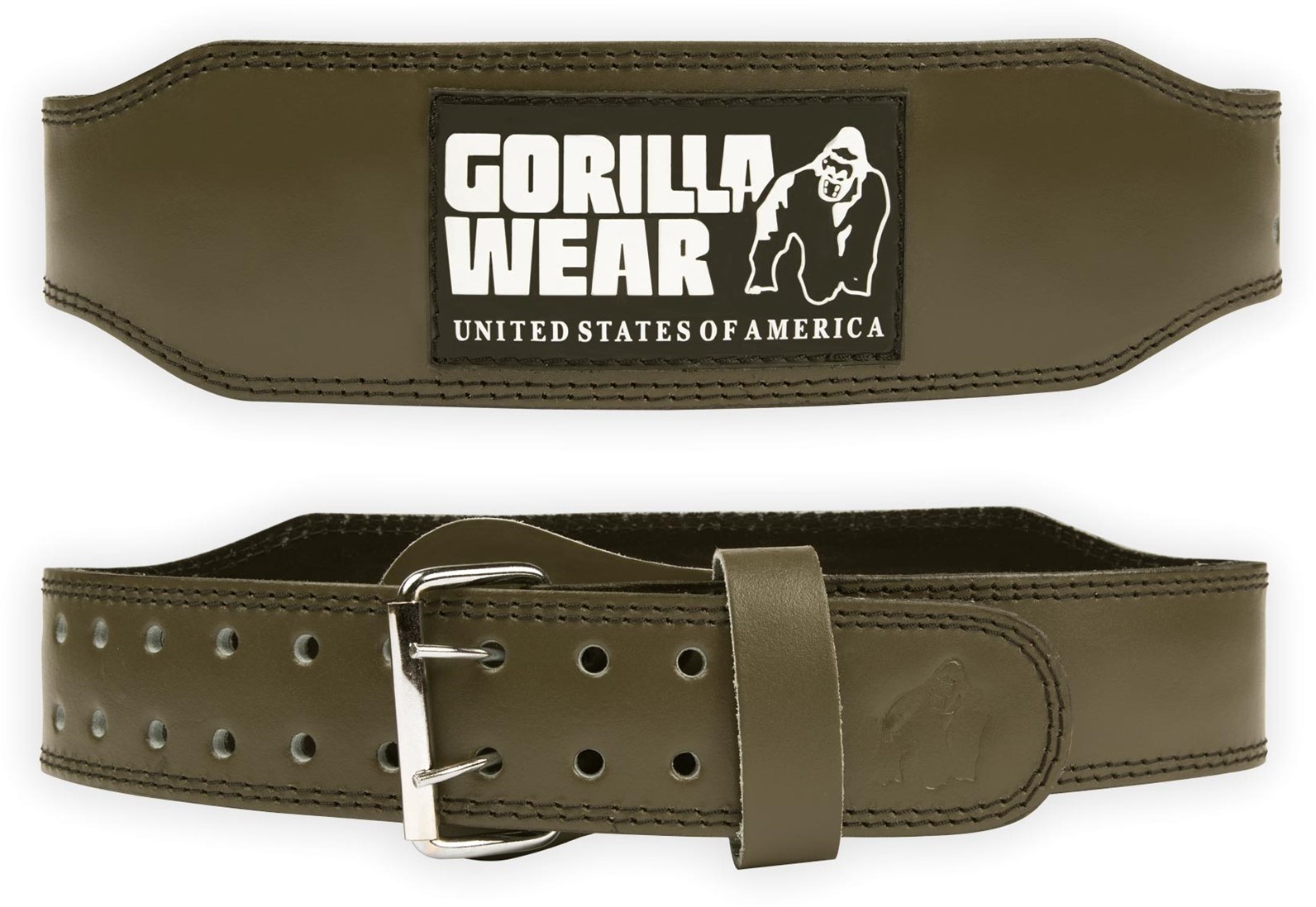 vijand aanraken schetsen Gorilla Wear 4 Inch Padded Leren Lifting Belt - Legergroen - L/XL |  Fitwinkel.be