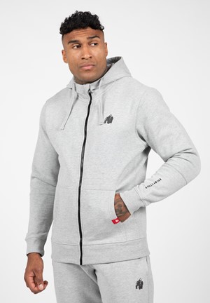 Gorilla Wear Leon Zipped Hoodie - Grijs - 3XL