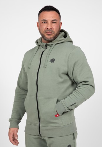 Gorilla Wear Leon Zipped Hoodie - Groen