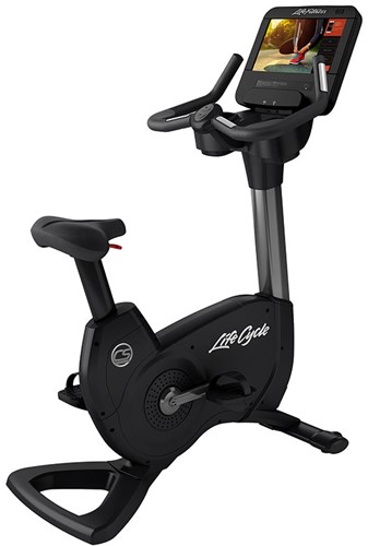 Life Fitness Vélo d'appartement Platinum Club Discover SE3HD - Titanium Storm