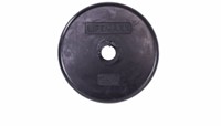 Lifemaxx Rubber Coated Disc - 30 mm - Zwart - 1,5 kg