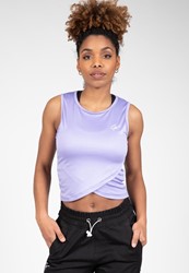 Gorilla Wear Estelle Twisted Crop Top - Lilac