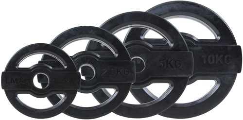 Lifemaxx Studio Pump Disc Halterschijf - 30 mm - 10 kg - Zwart-3