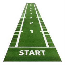 Lifemaxx Sprinttrack - Kunstgras - 1,5 x 11 m - Groen