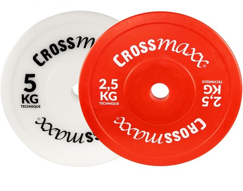 Lifemaxx Crossmaxx Hollow Technique Plate - 50 mm - 5 kg - Wit-2