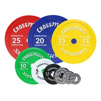 Lifemaxx Crossmaxx Gekalibreerde Halterschijven - 50 mm - 0,25 kg-2