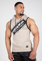 Gorilla Wear Loretto Débardeur à capuche - Beige