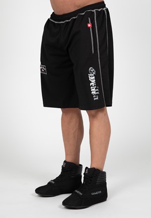 Gorilla Wear Marlow Mesh Shorts - Zwart/Grijs - L/Xl