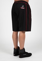 Gorilla Wear Marlow Mesh Shorts - Zwart/Rood-2