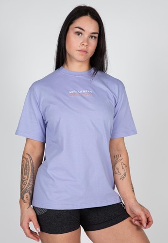 Gorilla Wear Medina Oversized T-shirt - Lila - XS-2