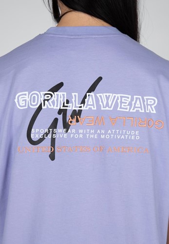 Gorilla Wear Medina Oversized T-shirt - Lila - XS-3