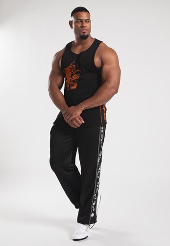 Gorilla Wear Monterey Tank Top - Zwart/Oranje-3
