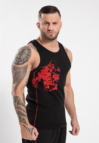 Gorilla Wear Monterey Tank Top - Zwart/Rood