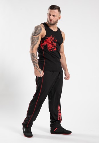 Gorilla Wear Monterey Tank Top - Zwart/Rood-3