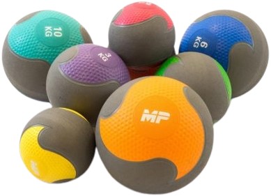Muscle Power Rubber Medicijnbal - 6 kg-3