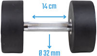Muscle Power Ronde Dumbbell - 16 kg-2
