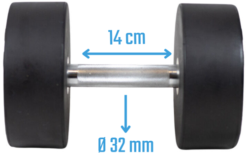 Muscle Power Ronde Dumbbell - 36 kg-2