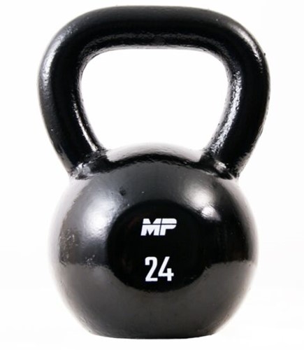 Muscle Power Gietijzeren Kettlebell - Zwart - 24 kg