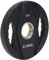 Muscle Power Olympische Halterschijf met Handgrepen - Rubber - 2,5 kg-3