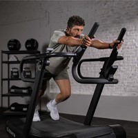 HYROX Perform Treadmill model pushing