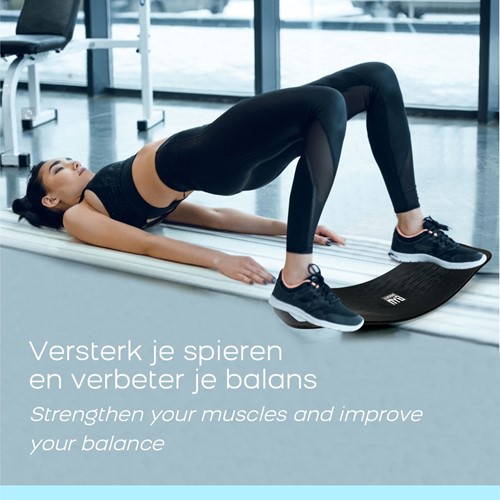 Orange Gym Balans Bord - Zwart-3