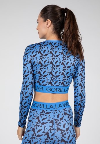 Gorilla Wear Osseo Long Sleeve - Blauw - XS-2
