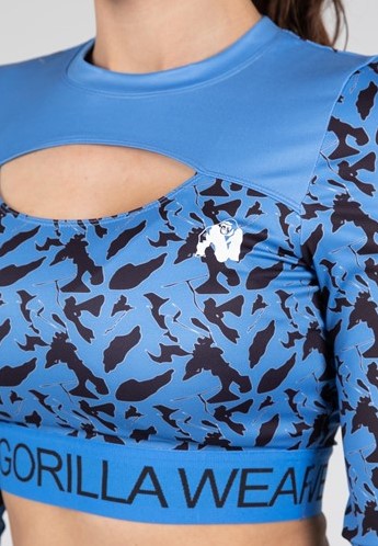 Gorilla Wear Osseo Long Sleeve - Blauw - XS-3