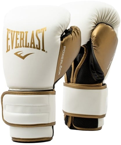 Everlast Powerlock 2R Bokshandschoenen - Wit/Goud