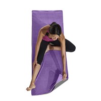 Gaiam Stay Put Yoga Handdoek - Purple