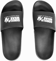 Gorilla Wear Pasco Chaussons de Bain - Noir