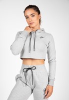 Gorilla Wear Pixley Crop Top Hoodie - Gris - XS