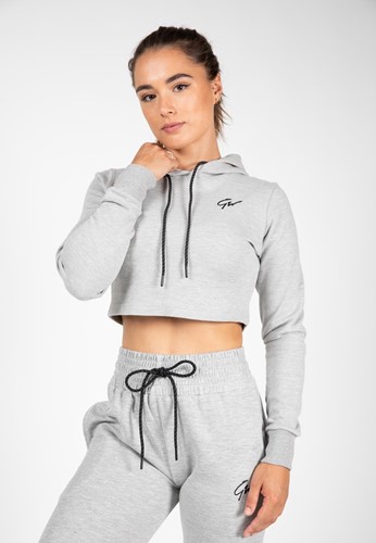 Gorilla Wear Pixley Crop Top Hoodie - Gris