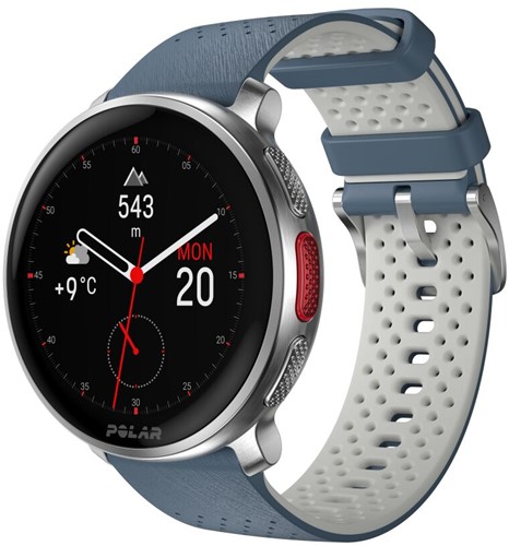 Polar Vantage V3 Sport Smartwatch met GPS - Blauw/Zilver - S-L