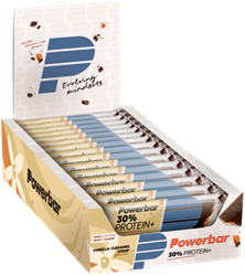 Powerbar 30% Protein+ Bar - 15 x 55 gr - Vanilla Caramel Crisp
