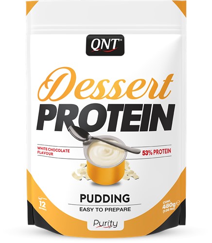 QNT Protein Pudding - 480 gr - White Chocolate