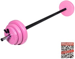 Gymstick Pump Set - Pink - 20 kg - Avec vidéos d'entraînement en ligne