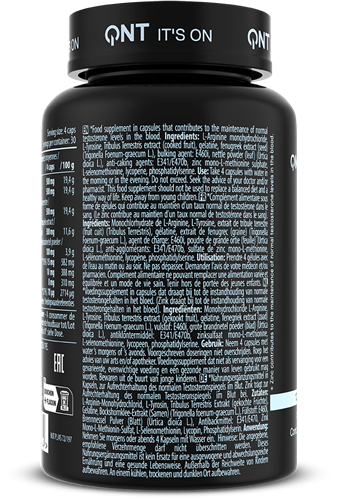 QNT Testek - Booster Naturel de Testostérone - 120 Capsules-2