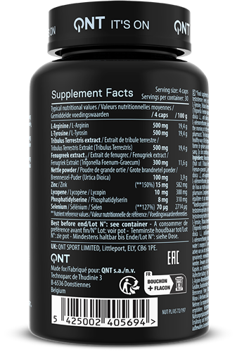 QNT Testek - Booster Naturel de Testostérone - 120 Capsules-3