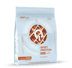 QNT Light Digest Whey Protein - Poudre Protéinée - 500 g - Chocolat Noisette