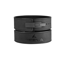 Reeva Halterriem - Leren Lifting Belt - Zwart