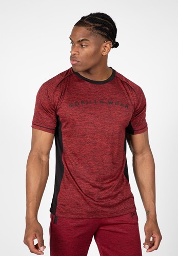 Gorilla Wear Fremont T-shirt - Bordeauxrood/Zwart