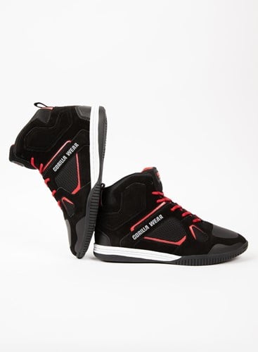 Gorilla Wear Troy High Tops Sportschoenen - Zwart/Rood
