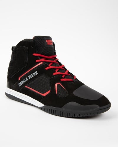 Gorilla Wear Troy High Tops Sportschoenen - Zwart/Rood